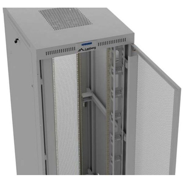 SZAFA INSTALACYJNA RACK STOJĄCA 19" 47U 800X1000 SZARA DRZWI PERFOROWANE LCD LANBERG (FLAT PACK) V2