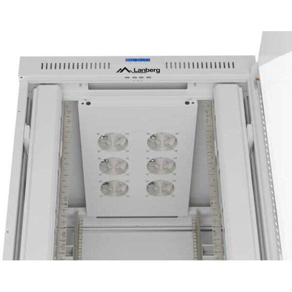 SZAFA INSTALACYJNA RACK STOJĄCA 19" 47U 800X1000 SZARA DRZWI PRZESZKLONE LCD LANBERG (FLAT PACK) V2