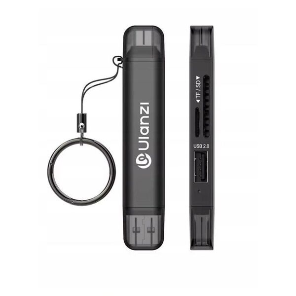 Ulanzi Cr1 Czytnik Kart 3w1 Usb 3.0 / Usb-c Sd Tf Microsd / 150–200 Mb/s / Cr1 / Sku:x117
