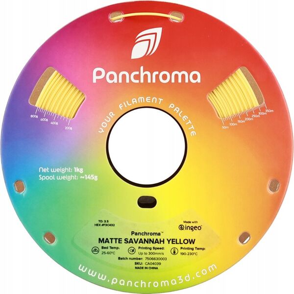 Filament Polymaker Panchroma PLA 1,75mm, 1kg - Savannah Yellow}