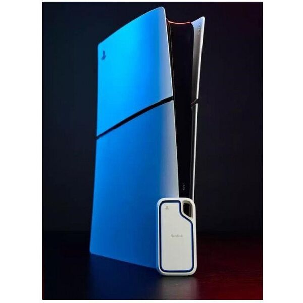 Dysk zewnętrzny SSD SanDisk Extreme Portable for PlayStation 5 1TB Biało-niebieski (SDSSDE62P-1T00-G25)