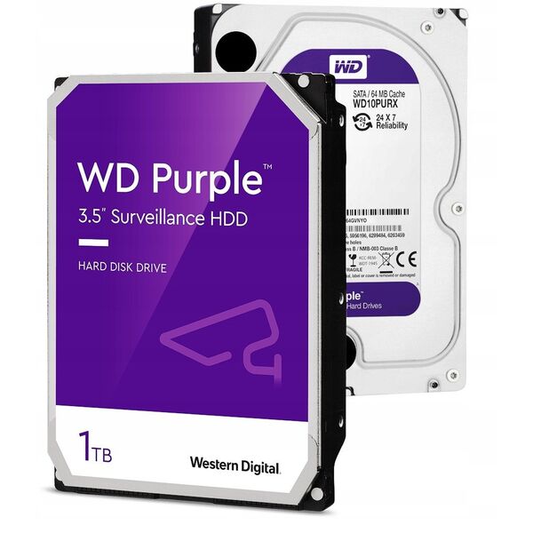 DYSK DO REJESTRATORA HDD-WD10PURZ 1TB 24/7 WESTERN DIGITAL
