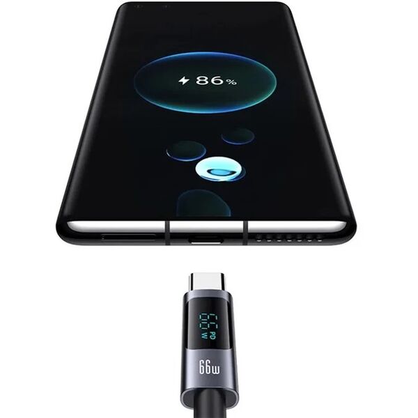 Kabel USAMS Sufeng Series US-SJ673 66W 6A Fast Charging USB-C do USB-A 1.2m tarnish