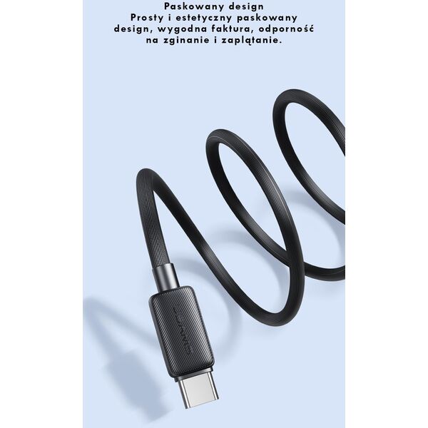 Kabel USAMS KY Series US-SJ701 60W USB-C do USB-C 3m czarny