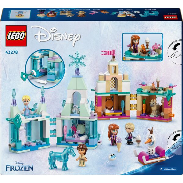 LEGO Disney 43278 Miniaturowy zamek w Arendelle i lodowy pałac Elzy
