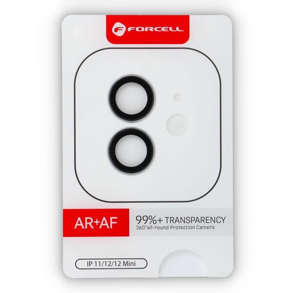 Szkło hartowane Forcell Premium do aparatu - do iPhone 12 / 12 Mini Czarny