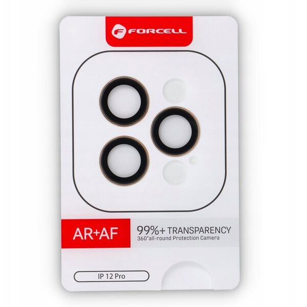 Szkło hartowane Forcell Premium do aparatu - do iPhone 12 Pro Max Srebrny