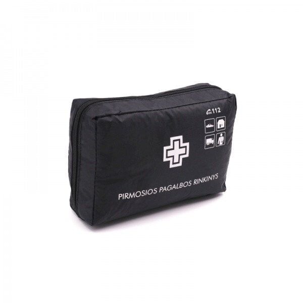 Pirmosios pagalbos rinkinys PVC dėkle (Juoda sp.)