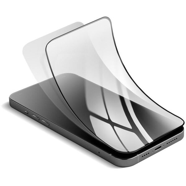Szkło hybrydowe do iPhone 17/17 PRO Forcell Flexible 5D czarne