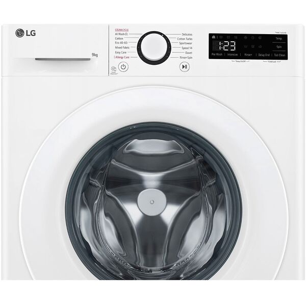 LG F2WR509SWW Washing machine, A, Front loading, Washing capacity 9 kg, Depth 47.5 cm, 1160 RPM, White