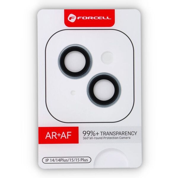 Szkło hartowane Forcell Premium do aparatu - do iPhone 15 / 15 Plus Niebieski