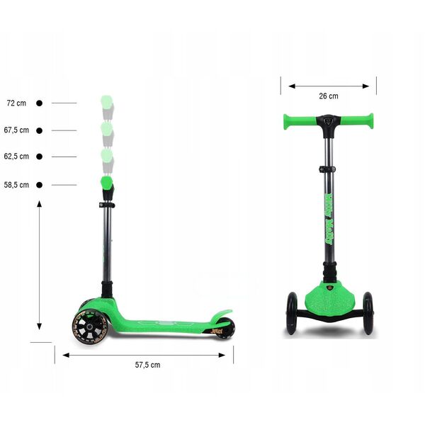 Milly Mally Scooter Jelly Green