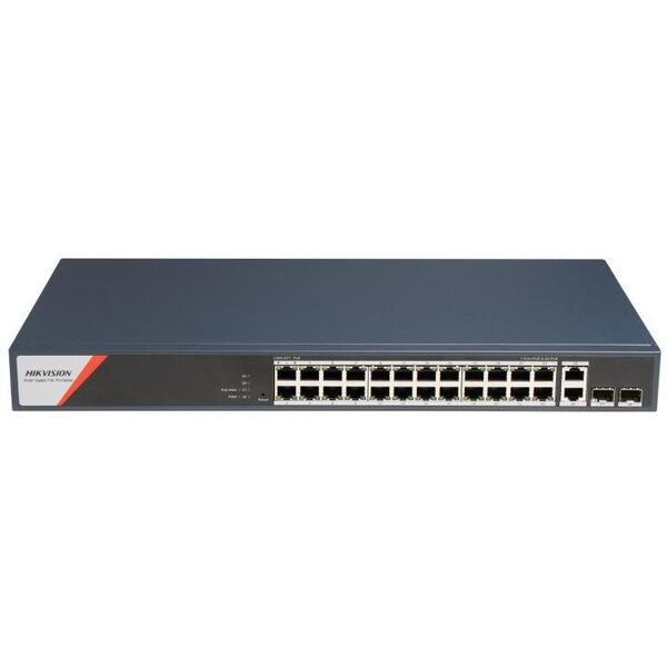 SWITCH POE DS-3E1528HP-SI-24P2T2F 24-PORTOWY SFP Hikvision