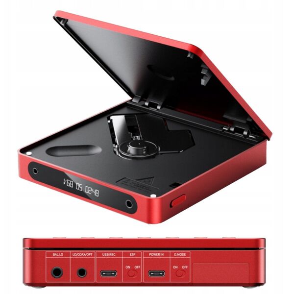 FiiO DM13 BT - red - Przenośny odtwarzacz CD z Bluetooth
