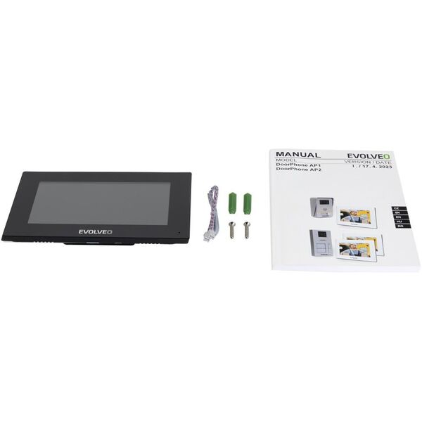 EVOLVEO DoorPhone AP1/AP2, επεκτάσιμος οθόνη για DPAP1/DPAP2, μαύρο