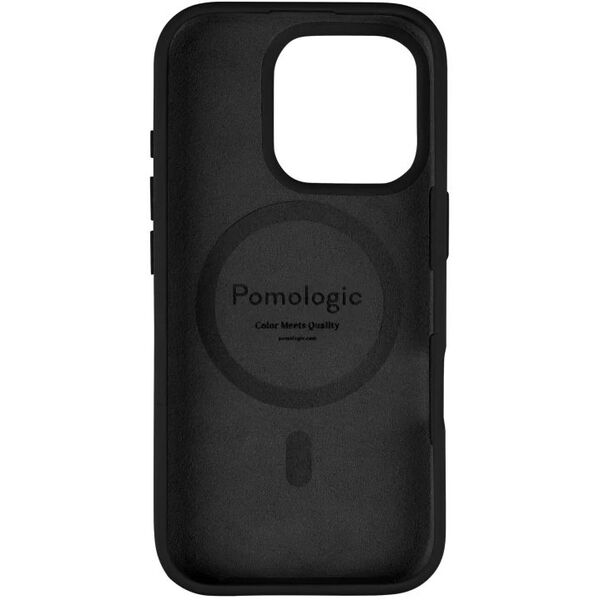 Pomologic CoverCase - προστατευτική θήκη σιλικόνης για iPhone 16 Pro συμβατή με MagSafe (μαύρο)
