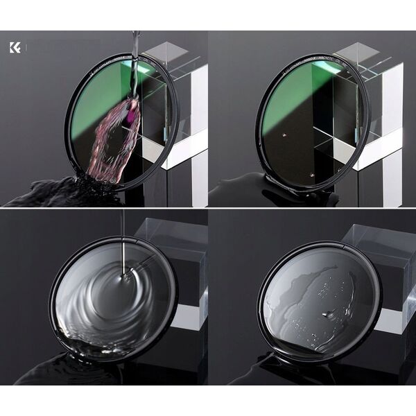 Zestaw 3w1 Filtr Polaryzacyjny Cpl Pierścień Magnetyczny Dekielek K&f 62 Mm / Sku.1704