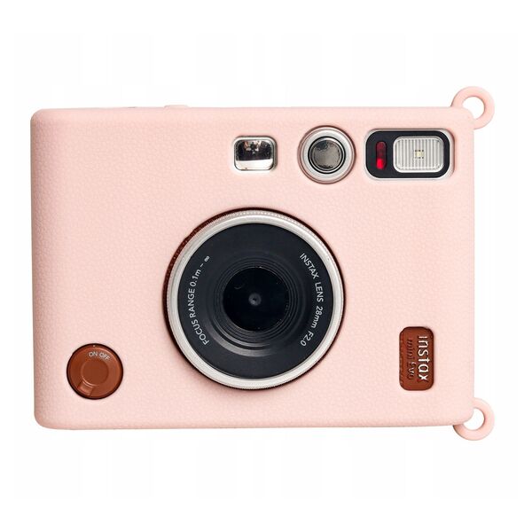 Futerał Etui Pokrowiec Case Silikon Fuji Fujifilm Instax Mini Evo / Różowy