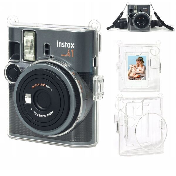 Futerał Sztywny Etui Pokrowiec Case Osłona Do Fuji Fujifilm Instax Mini 41 / Przezroczyste