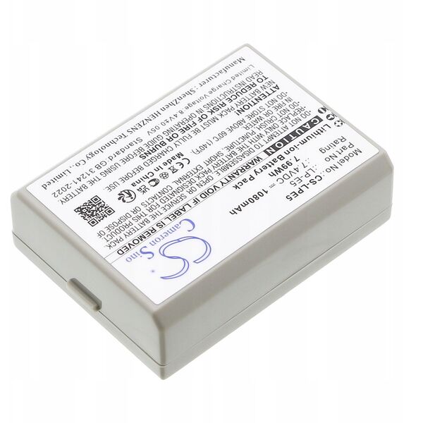 Akumulator Bateria Typ Lpe5 Lp-e5 Do Canon Eos 1000d 450d 500d Kiss F X2 X3 / Cs-lpe5