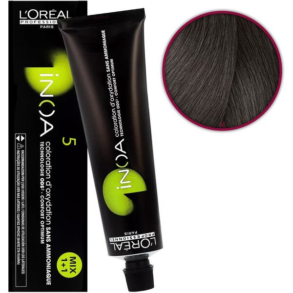 L'Oreal Professionnel, Inoa, Ammonia-Free, Permanent Hair Dye, 5 , 60 ml For Women