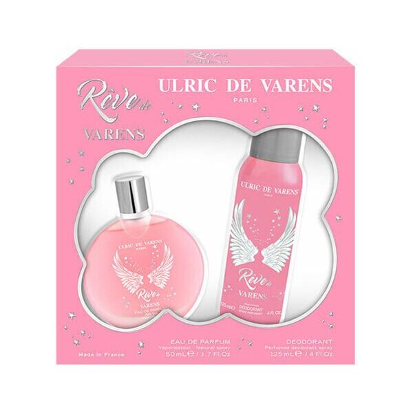 Set Ulric De Varens: Reve De Varens, Eau De Parfum, For Women, 50 ml + Reve De Varens, Deodorant Spray, For Women, 125 ml For Women