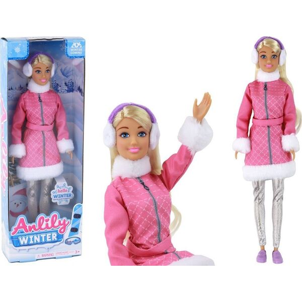 LeanToys Lalka Anlily Zimowa Odsłona Śnieżna Przygoda Zima