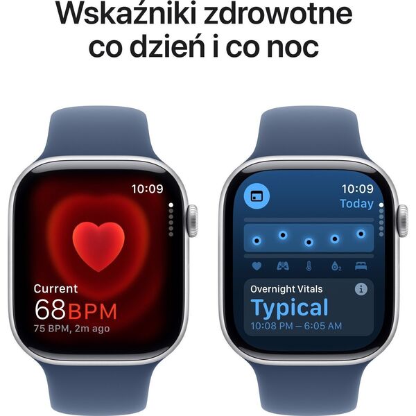 Smartwatch Apple Watch 10 GPS 42mm Silver Alu M/L Niebieski (MWWC3)