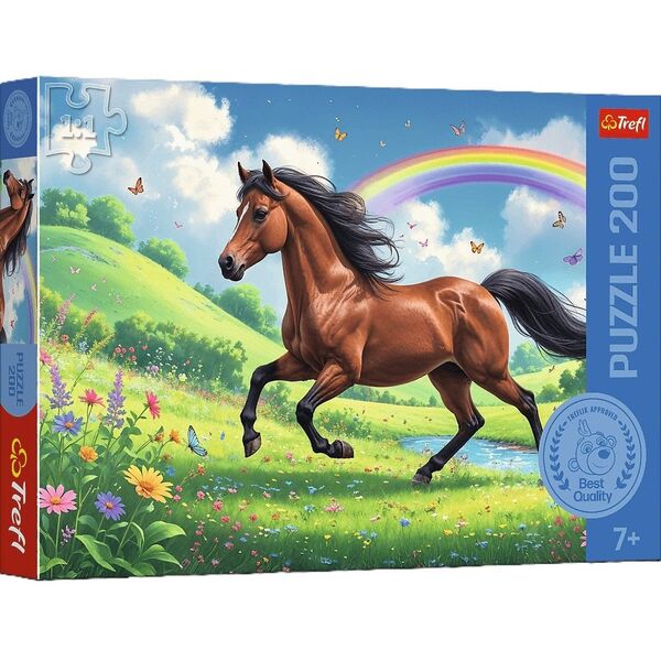 PUZZLE 200 Dostojny koń / Rodzina Treflików 13355