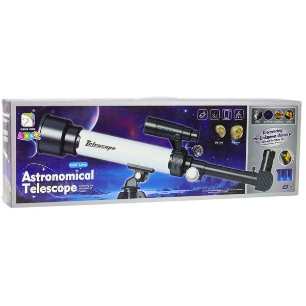 Teleskop Astronomiczny Luneta Dla Dzieci Uchwyt Na Telefon Okulary 30x 60x EDUKAMP