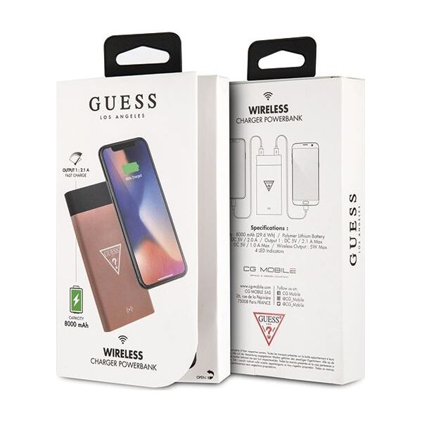 Powerbank Guess GUL24WPB8TLRG 8000 mAh Różowe złoto