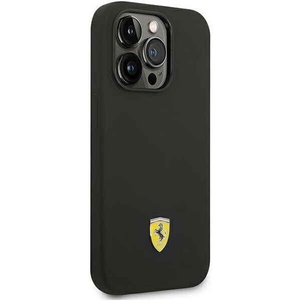 Ferrari Ferrari FESSIHMP14XBK iPhone 14 Pro Max 6,7" czarny/black hardcase Silicone Metal Logo Magsafe NoSize