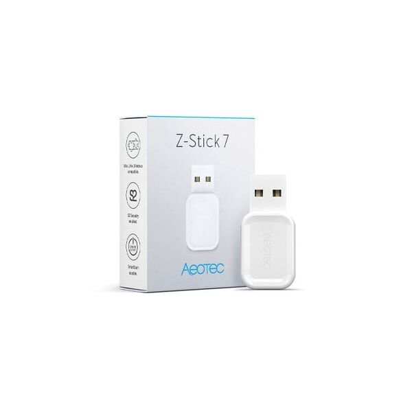 Aeotec Z-Stick 7, Wired, Wireless, Z-Wave, 868.42 MHz, 150 m, White