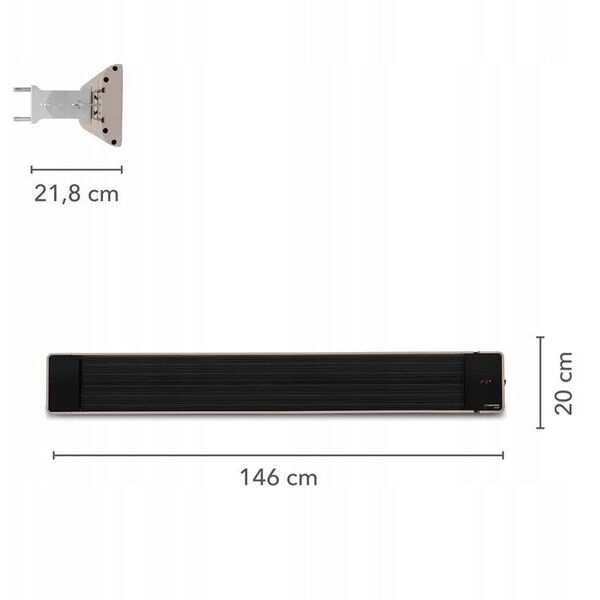 Infraraudonųjų spindulių šildytuvas Trotec IRD 2400