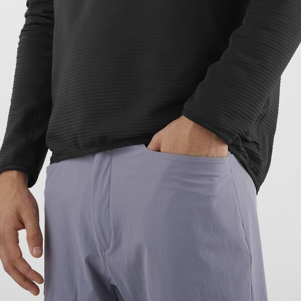Bluza z zamkiem Salomon Essential Lightwarm HZ - deep black