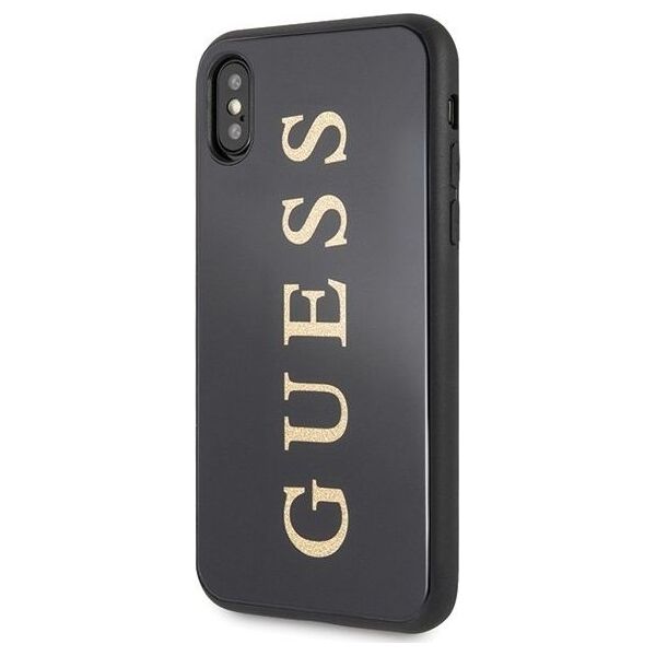 Guess Guess GUHCPXTGGGBK iPhone X/Xs czarny /black hard case Classic Double Layer Glitter uniwersalny