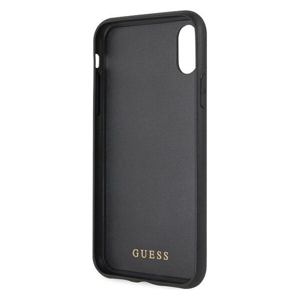 Guess Guess GUHCPXTGGGBK iPhone X/Xs czarny /black hard case Classic Double Layer Glitter uniwersalny
