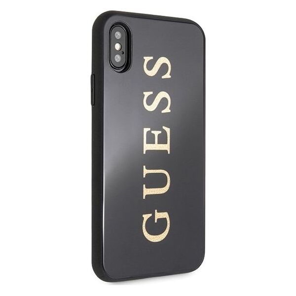 Guess Guess GUHCPXTGGGBK iPhone X/Xs czarny /black hard case Classic Double Layer Glitter uniwersalny