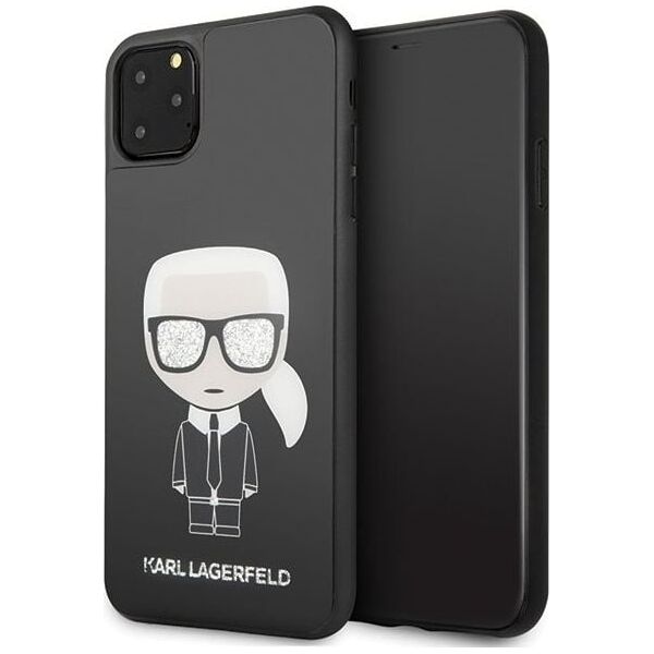 Karl Lagerfeld Karl Lagerfeld KLHCN65DLFKBK iPhone 11 Pro Max czarny/black hard case Iconic Karl Glitter