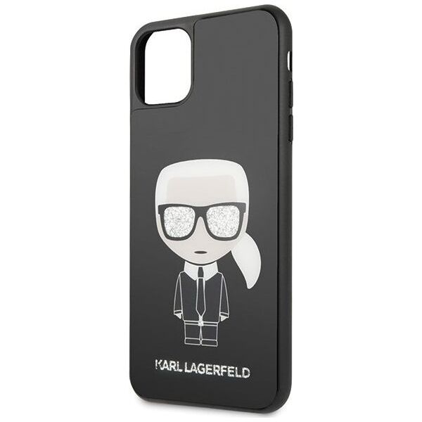 Karl Lagerfeld Karl Lagerfeld KLHCN65DLFKBK iPhone 11 Pro Max czarny/black hard case Iconic Karl Glitter