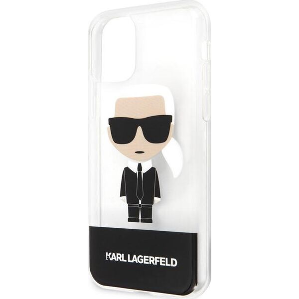 Karl Lagerfeld Karl Lagerfeld iPhone 11 Pro KLHCN58TPUTRIC przeźroczysty hard case Iconic Karl