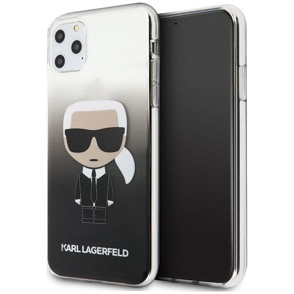 Karl Lagerfeld Karl Lagerfeld iPhone 11 Pro Max KLHCN65TRDFKBK czarny hard case Gradient Iconic Karl