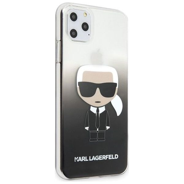 Karl Lagerfeld Karl Lagerfeld iPhone 11 Pro Max KLHCN65TRDFKBK czarny hard case Gradient Iconic Karl