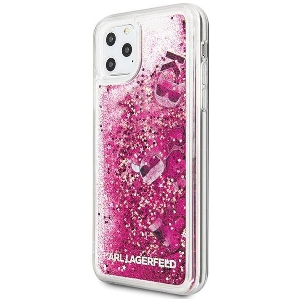 Karl Lagerfeld Karl Lagerfeld KLHCN65ROPI iPhone 11 Pro Max różowo-złoty/rosegold hard case Glitter