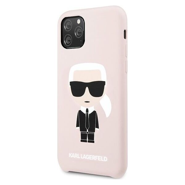 Karl Lagerfeld Karl Lagerfeld KLHCN58SLFKPI iPhone 11 Pro hardcase jasnoróżowy/light pink Silicone Iconic uniwersalny