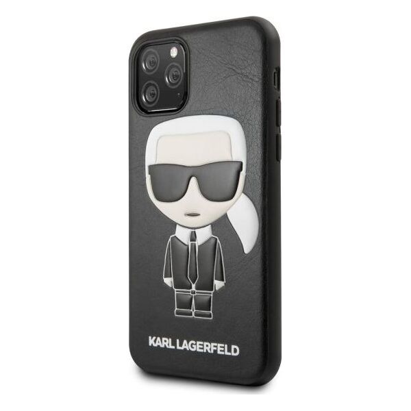 Karl Lagerfeld Karl Lagerfeld KLHCN58IKPUBK iPhone 11 Pro hardcase czarny/black Iconic Karl Embossed uniwersalny