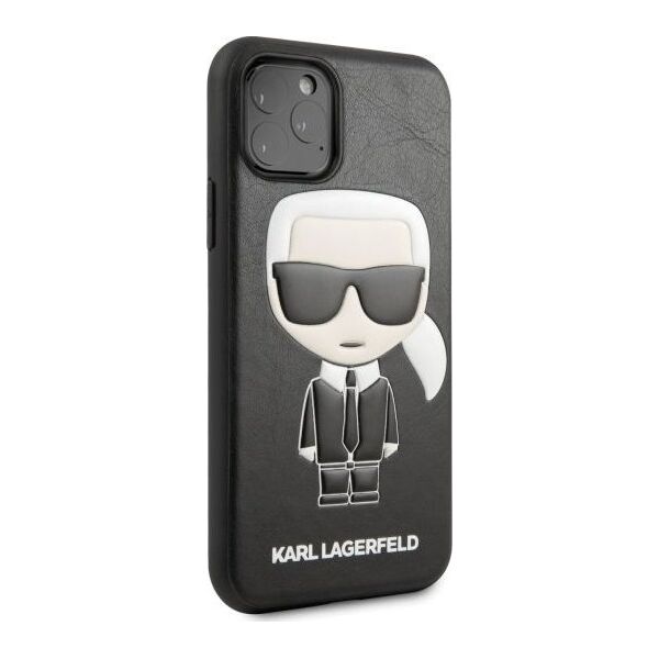 Karl Lagerfeld Karl Lagerfeld KLHCN58IKPUBK iPhone 11 Pro hardcase czarny/black Iconic Karl Embossed uniwersalny