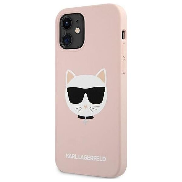 Karl Lagerfeld Karl Lagerfeld KLHCP12SSLCHLP iPhone 12 mini 5,4" hardcase jasno różowy/light pink Silicone Choupette