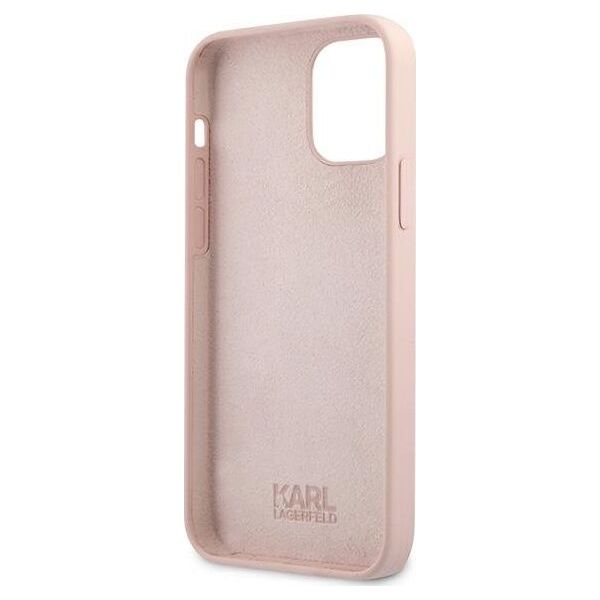 Karl Lagerfeld Karl Lagerfeld KLHCP12SSLCHLP iPhone 12 mini 5,4" hardcase jasno różowy/light pink Silicone Choupette
