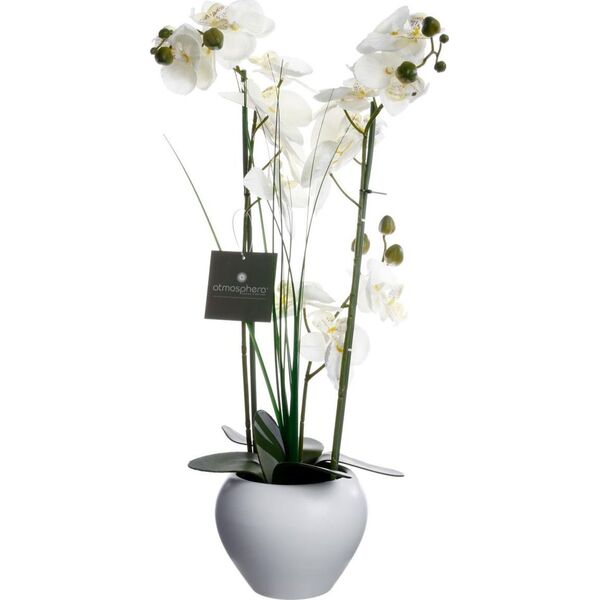 Atmosphera Orchidea w białej doniczce 53 cm